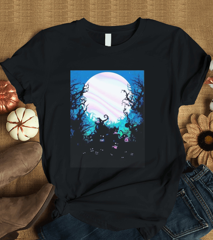 Gallows Orchestra Of Wolves Collection Full Moon Enchanted Forest Creatures T-Shirt