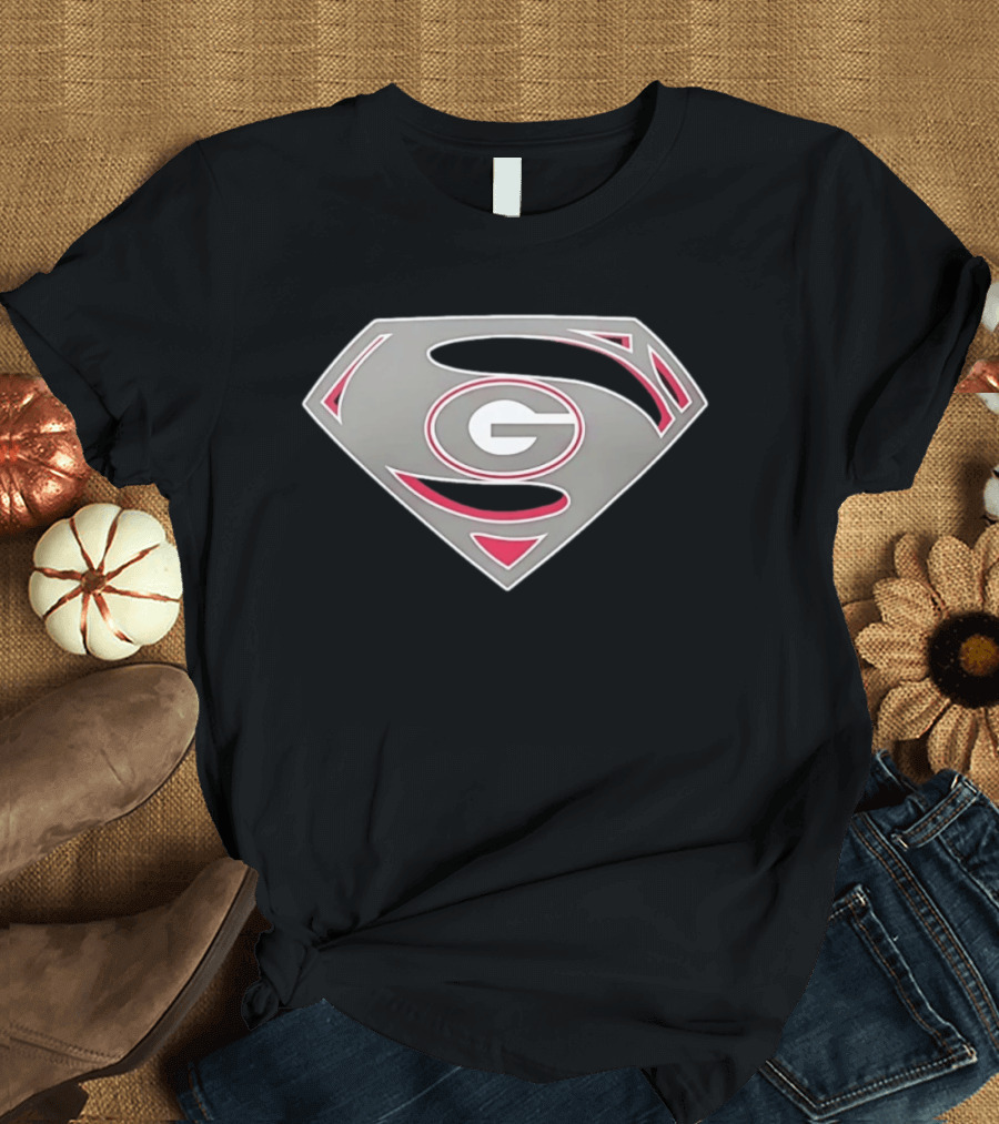 Georgia Bulldogs Superman UGA College Football G T-Shirt