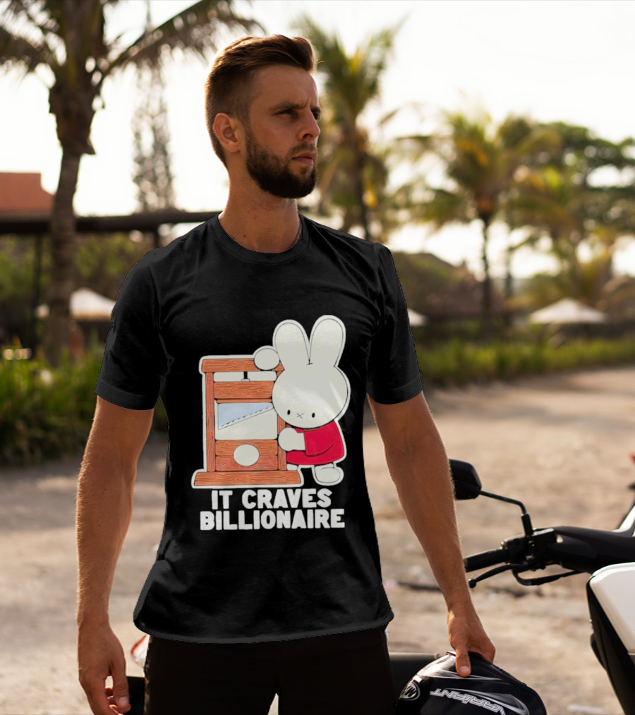 Villionaire Rabbit It Craves Billionaire Guillotine Red T-Shirt