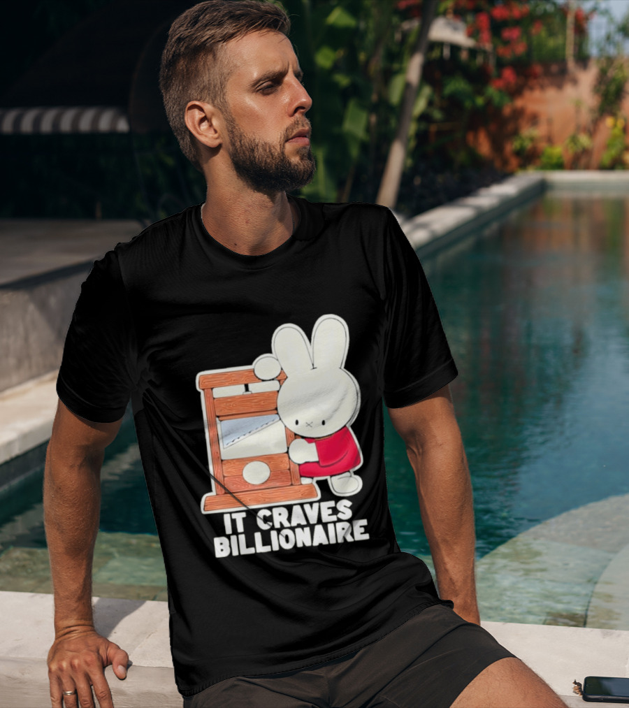 Villionaire Rabbit It Craves Billionaire Guillotine Red T-Shirt