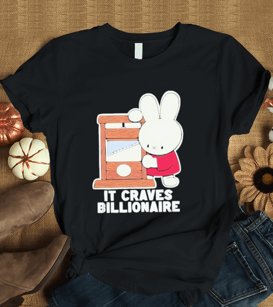 Villionaire Rabbit It Craves Billionaire Guillotine Red T-Shirt