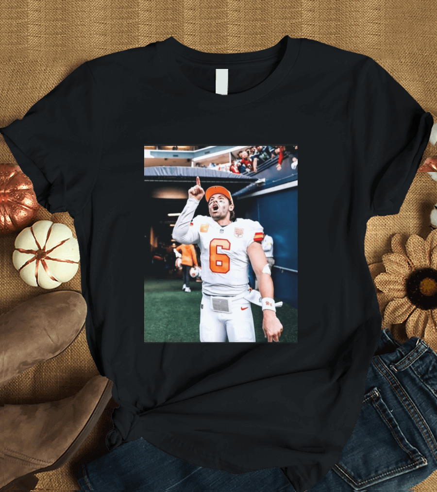 Baker Mayfield Tampa Bay Buccaneers NFL Quarterback Action Number 6 T-Shirt