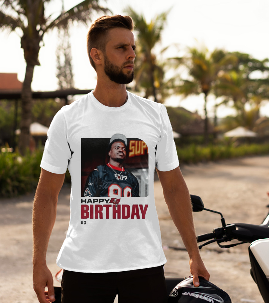 Happy Birthday Rueben Jr. Sapp Jersey #3 Football T-Shirt