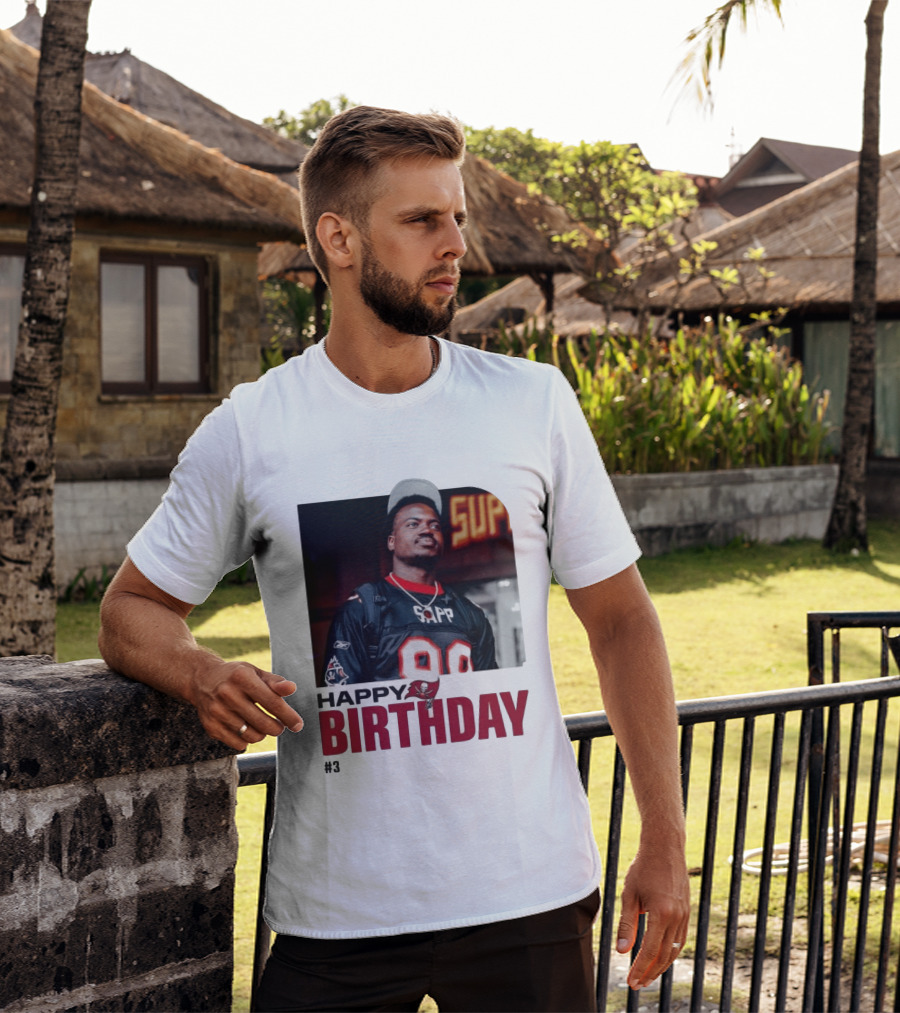 Happy Birthday Rueben Jr. Sapp Jersey #3 Football T-Shirt