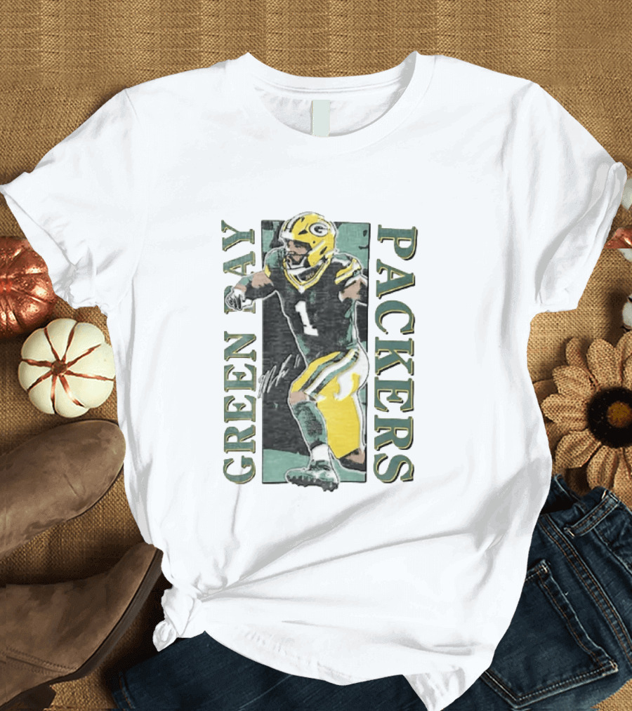 Jordan Love Green Bay Packers Football Jersey T-Shirt
