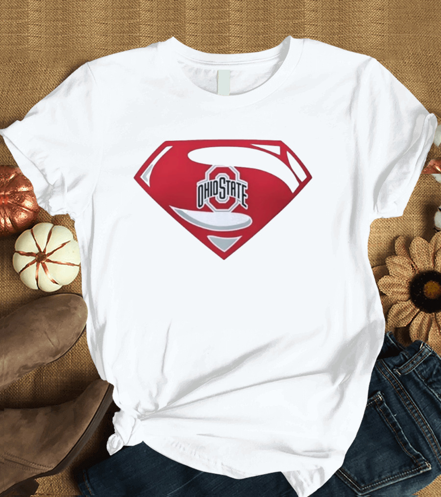 Ohio State Buckeyes Superman NCAA College Football T-Shirt