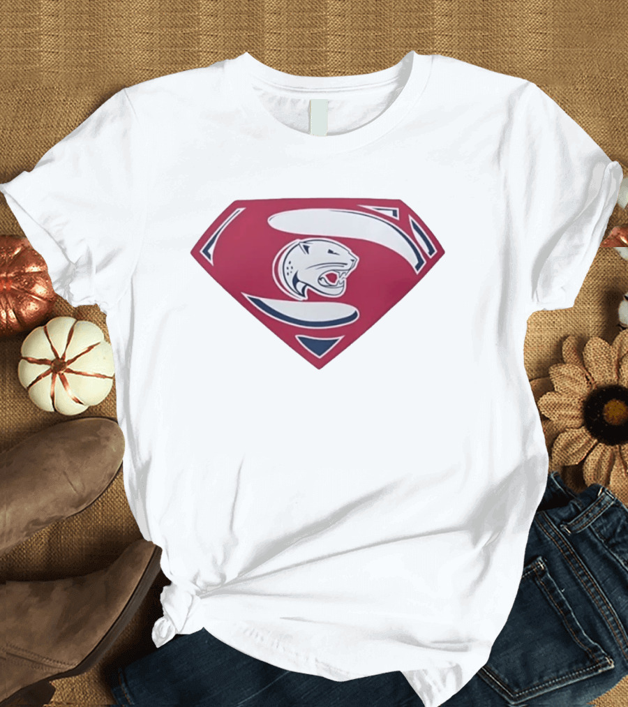 Panther S Emblem Superhero Sports Team Power T-Shirt