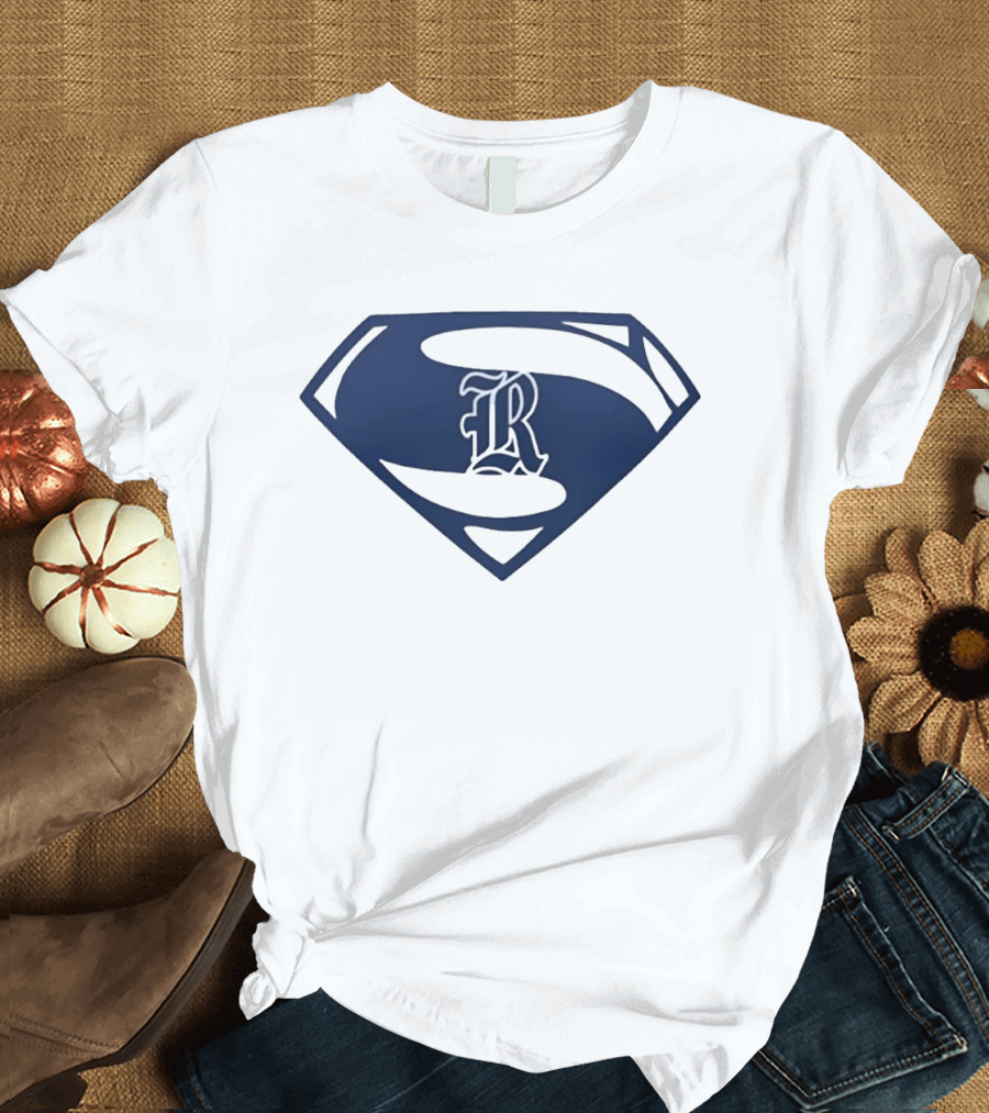 R Shield Emblem Superhero Inspired Crest T-Shirt