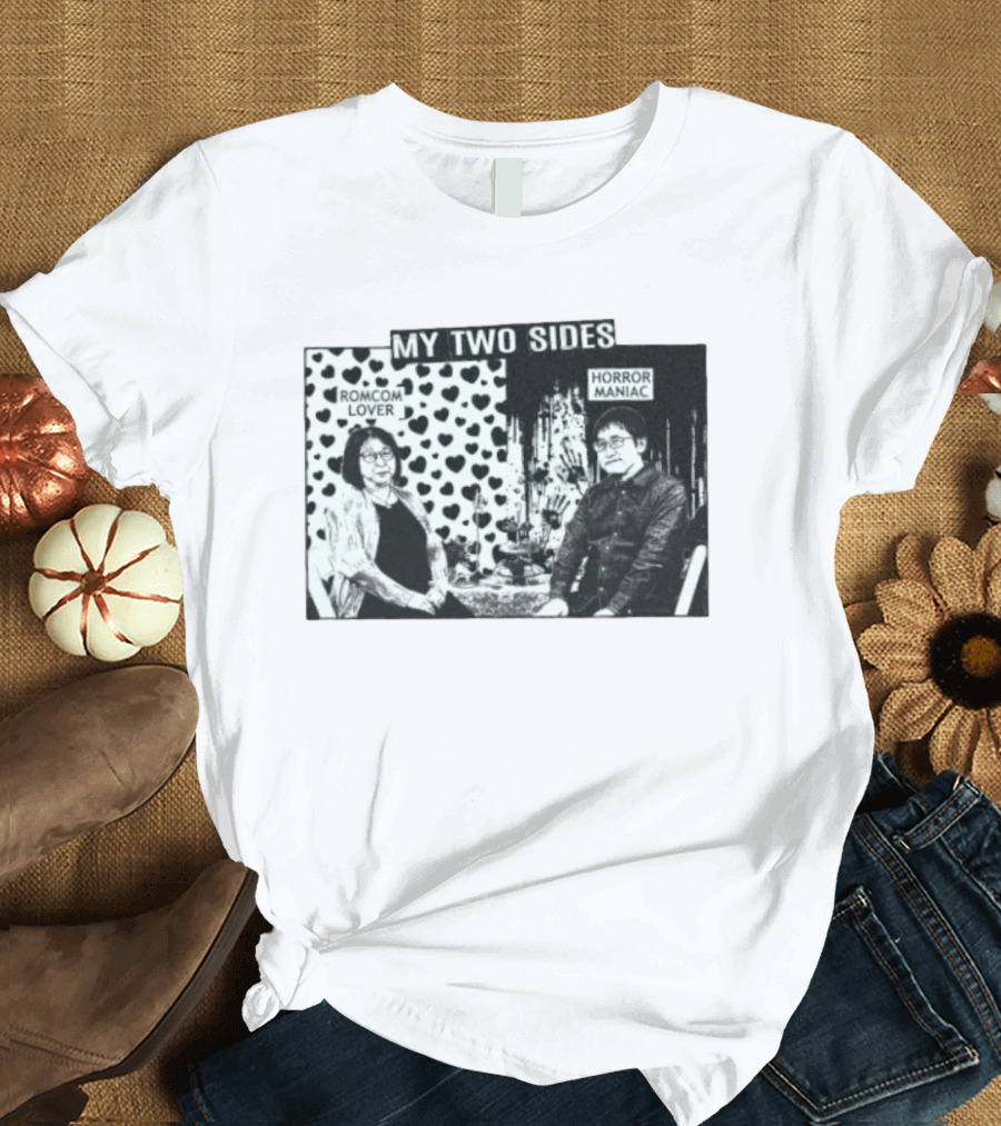 Rumiko Takahashi And Junji Ito My Two Sides Romcom Lover Horror Maniac T-Shirt