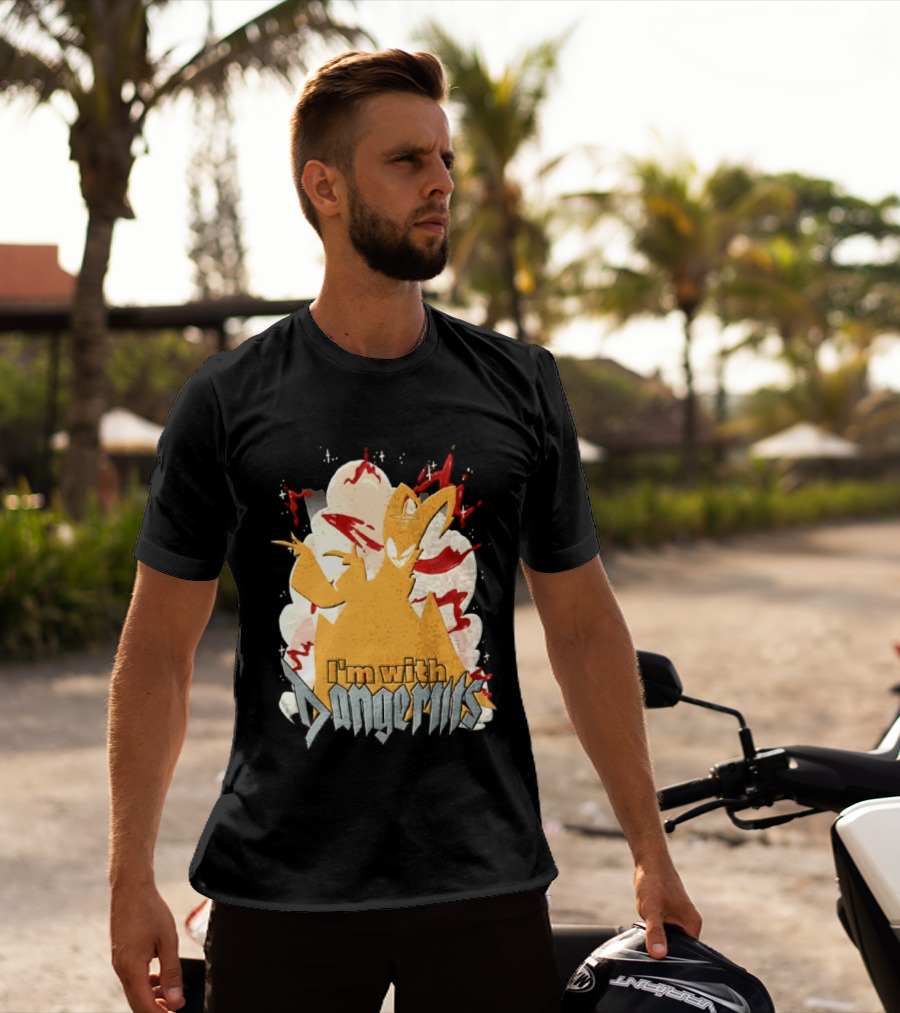 Adam Exorcist Hazbin Hotel I'm With Dangerous T-Shirt