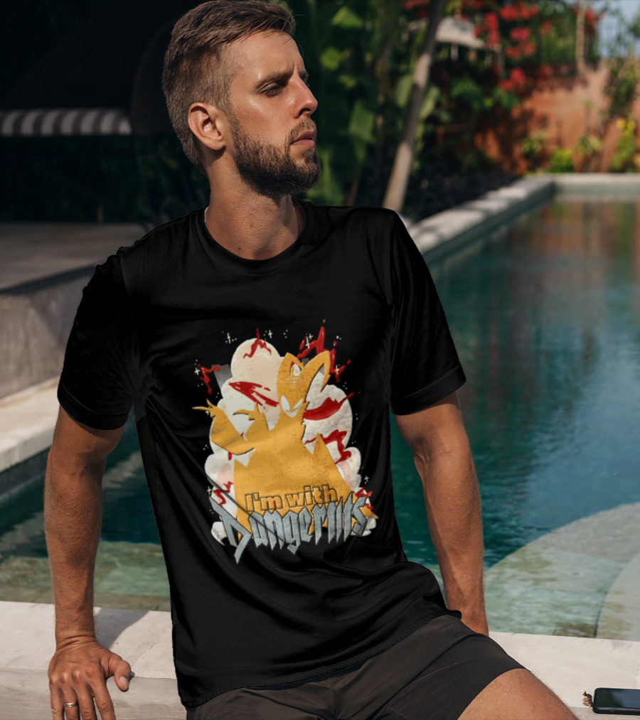 Adam Exorcist Hazbin Hotel I'm With Dangerous T-Shirt