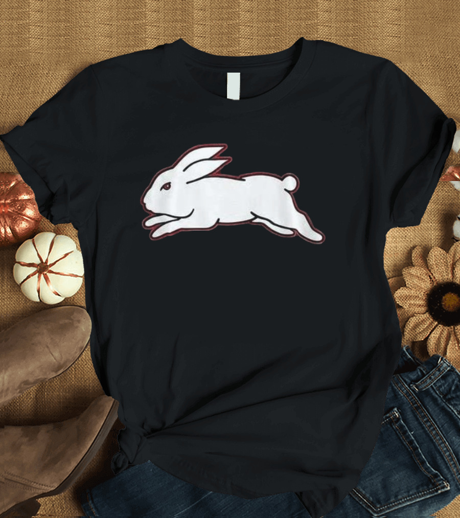 Jai 100th Game South Sydney Rabbitohs Iconic Rabbit Logo Celebration T-Shirt