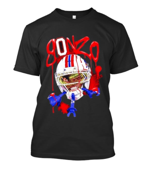 Christian Gonzalez Gonzo New England Patriots Football Helmets And Gear T-Shirt