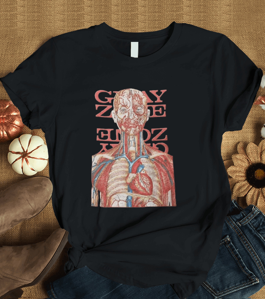 Gray Zone Anatomy Heart Illustration Adults Medical Revolutionize T-Shirt