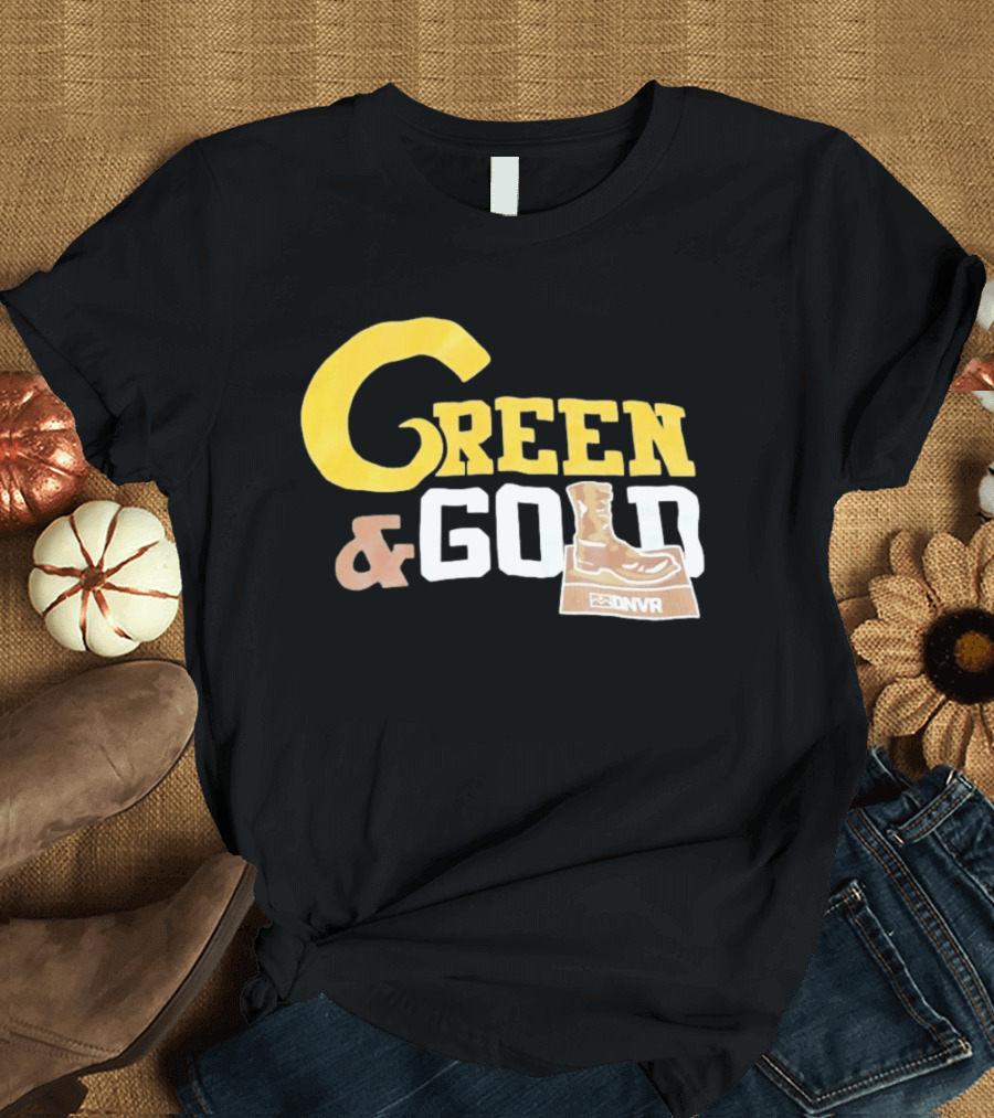 Green Gold Denver Boot Distressed DNVR T-Shirt