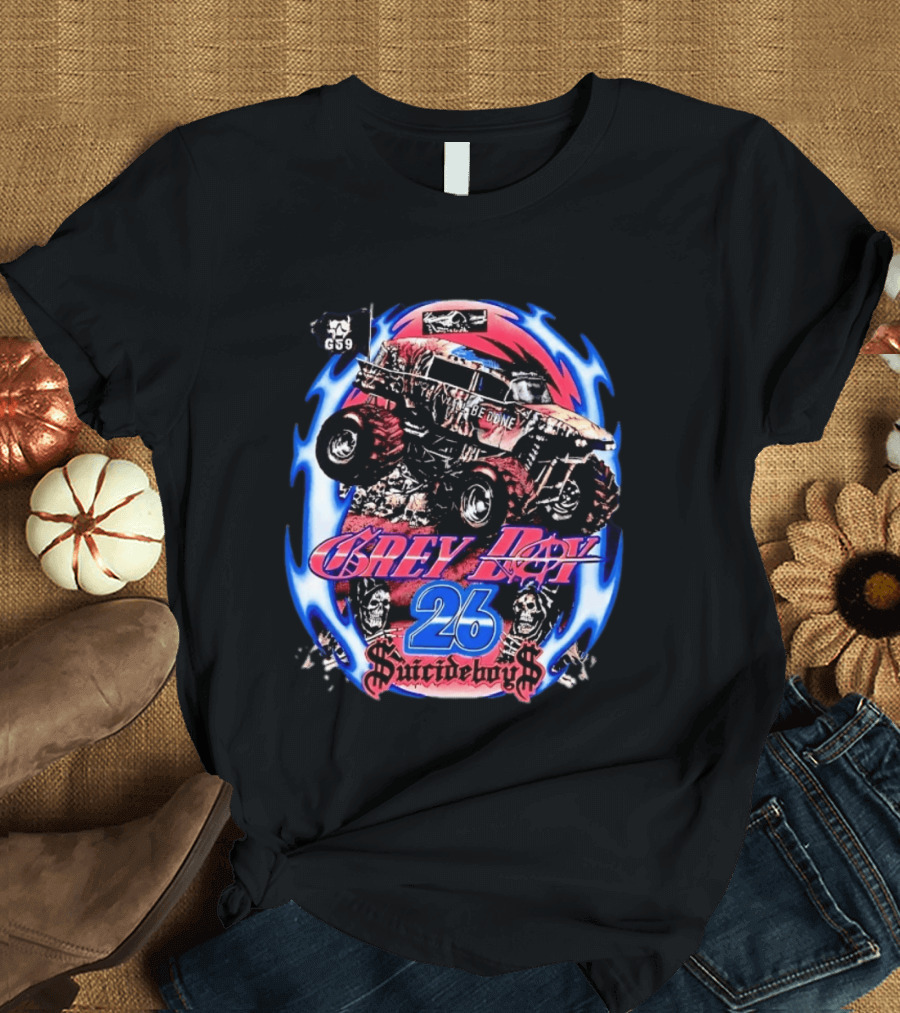 Suicideboys Grey Day 26 Monster Truck Thy Will Be Done G59 T-Shirt