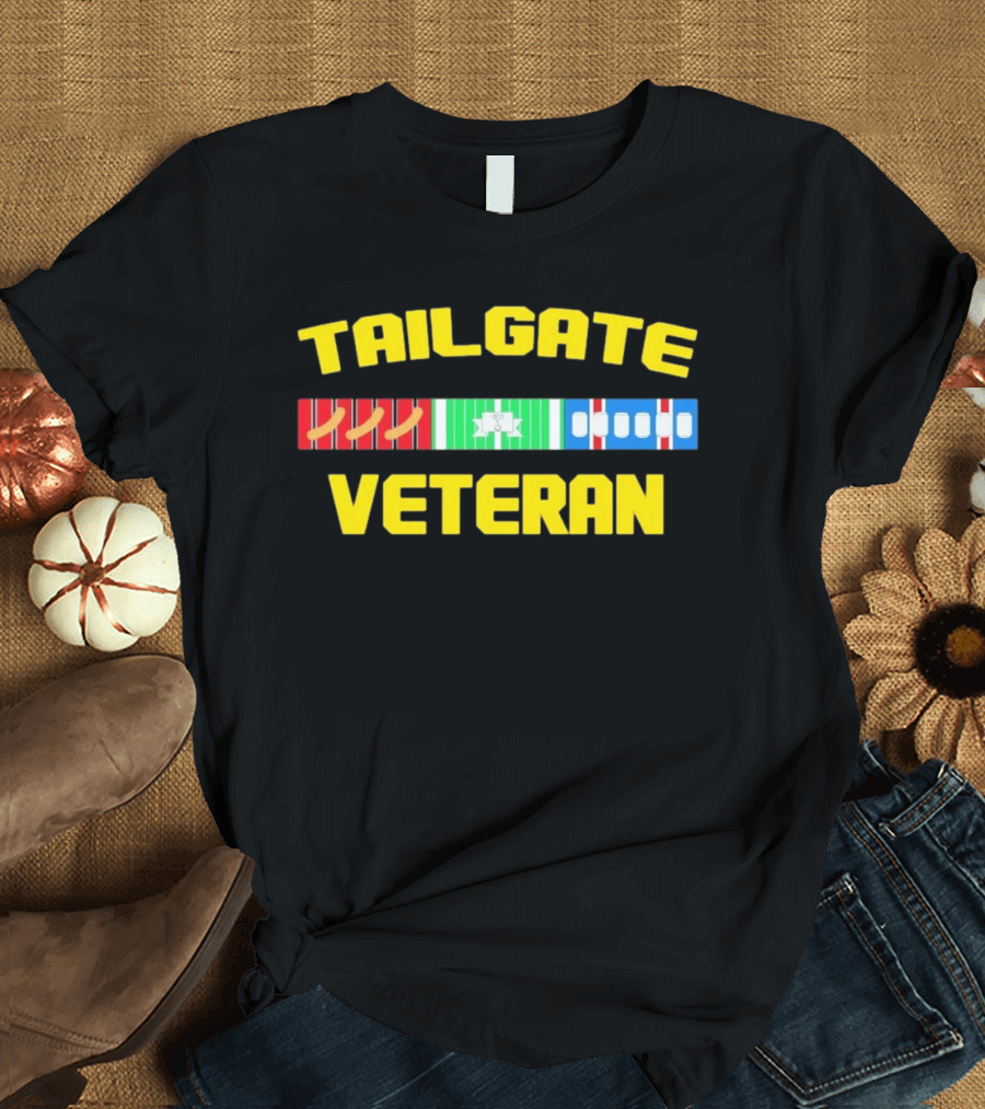 Tailgate Veteran Grilling Football Fanatic T-Shirt