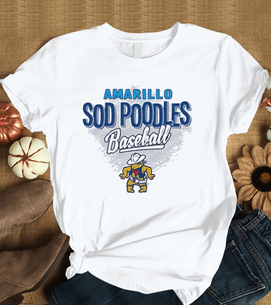 Amarillo Sod Poodles Baseball Team Logo MiLB T-Shirt
