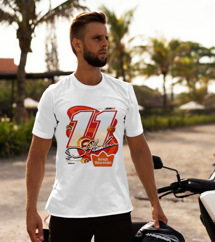 Denny Hamlin 11 JGR Nascar King's Hawaiian Cinnamon Bites T-Shirt