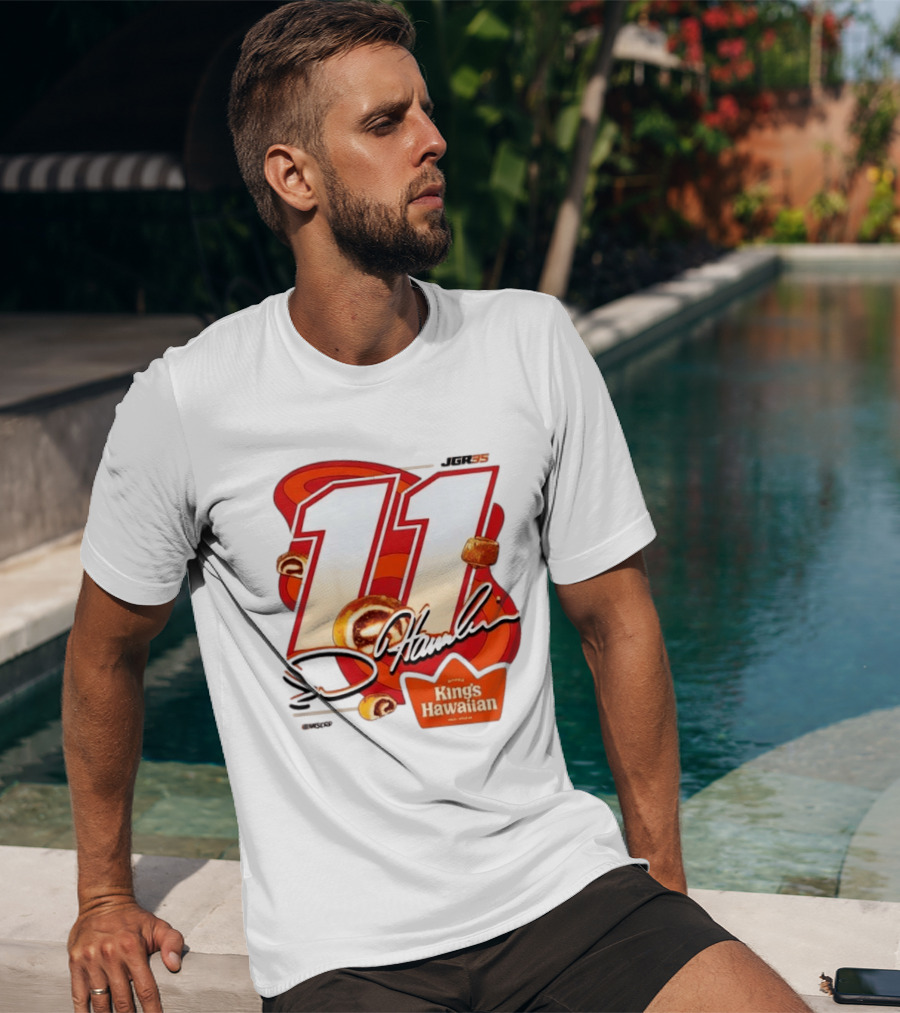 Denny Hamlin 11 JGR Nascar King's Hawaiian Cinnamon Bites T-Shirt