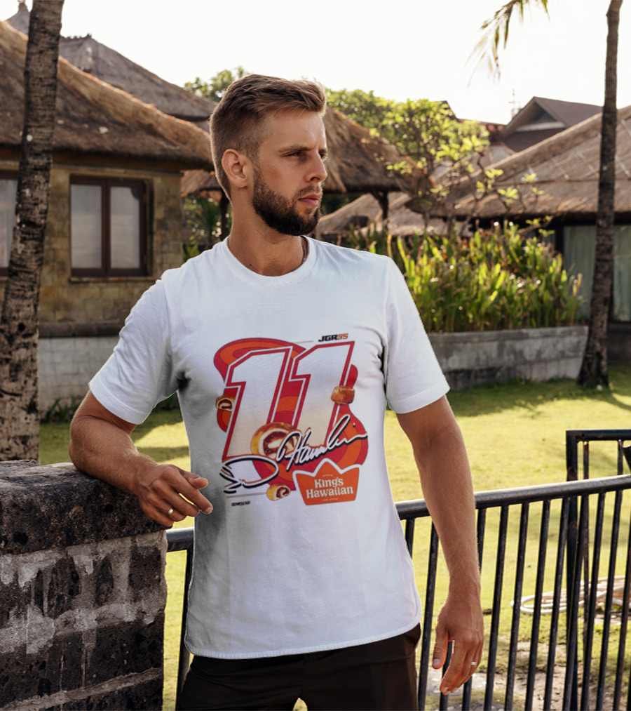 Denny Hamlin 11 JGR Nascar King's Hawaiian Cinnamon Bites T-Shirt
