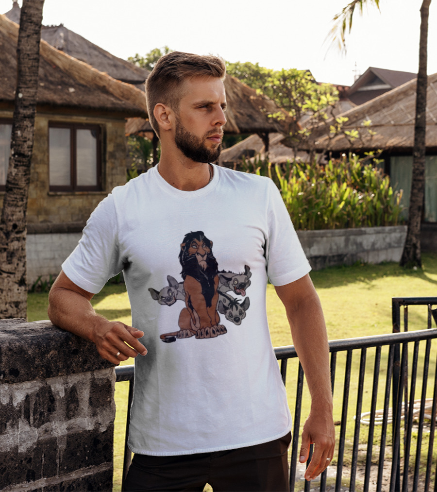 Disney The Lion King Scar And Hyenas Cartoon Characters T-Shirt