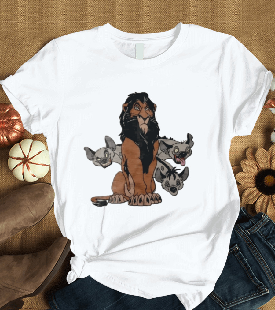 Disney The Lion King Scar And Hyenas Cartoon Characters T-Shirt