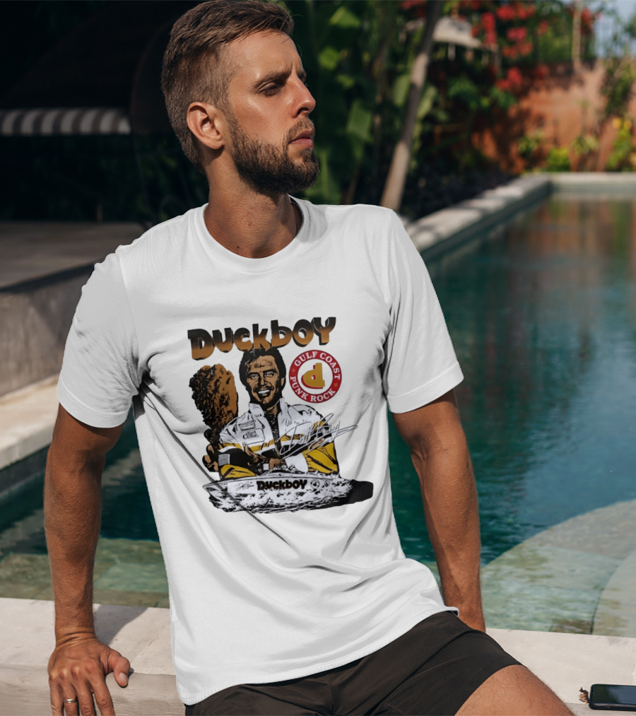 Duckboy Gulf Coast Punk Rock Diet Coke Racing Boat Signature T-Shirt