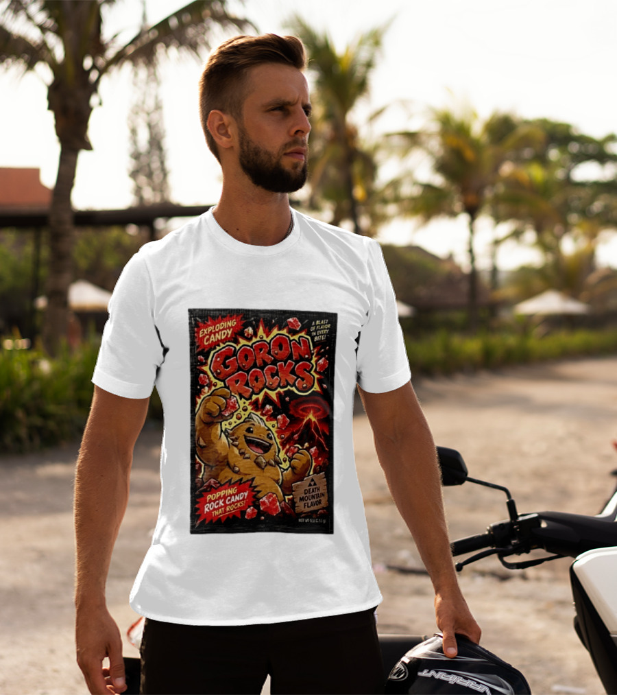 Exploding Candy Goron Rocks Death Mountain Flavor Popping Rock Candy That Rocks T-Shirt