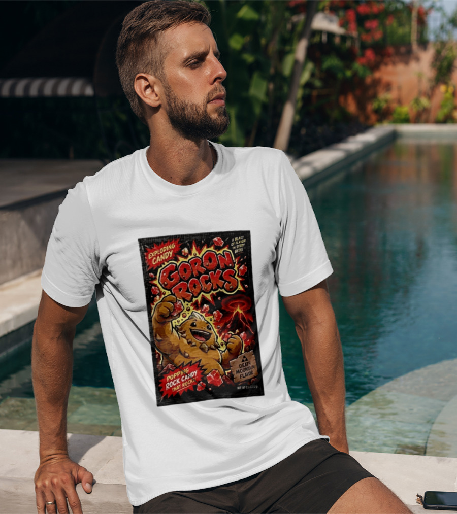 Exploding Candy Goron Rocks Death Mountain Flavor Popping Rock Candy That Rocks T-Shirt