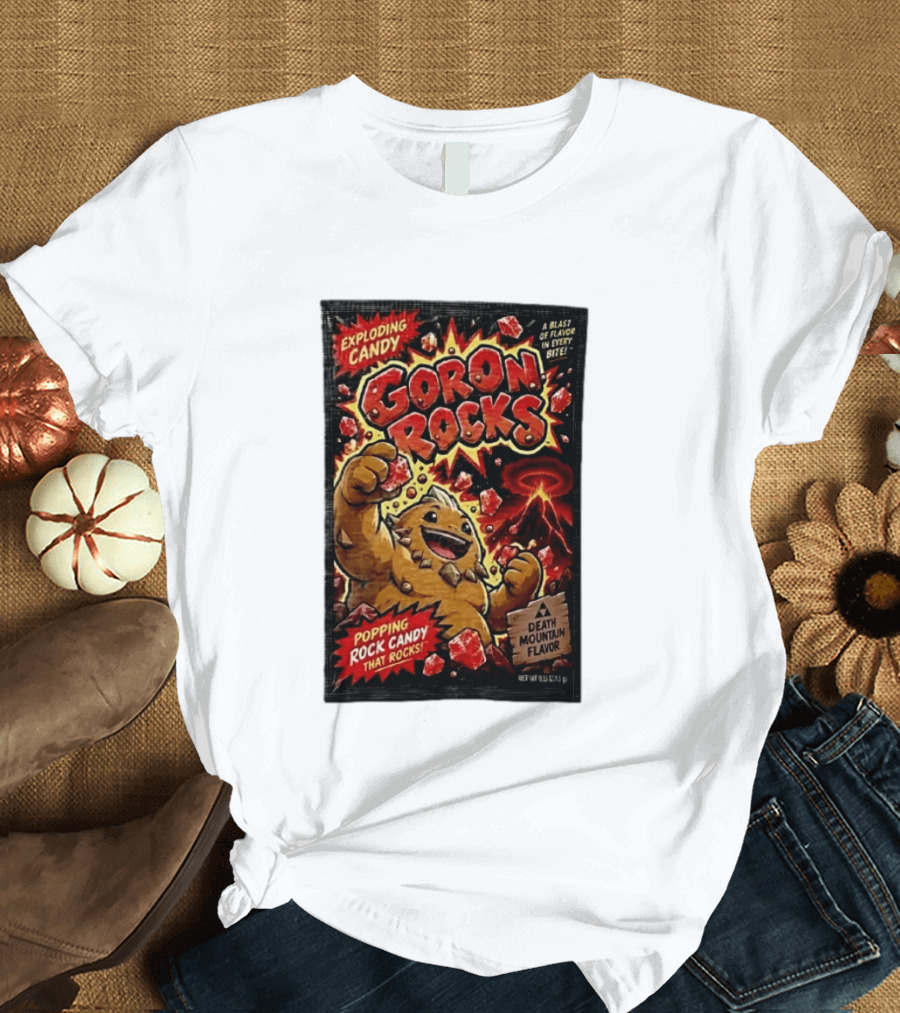 Exploding Candy Goron Rocks Death Mountain Flavor Popping Rock Candy That Rocks T-Shirt