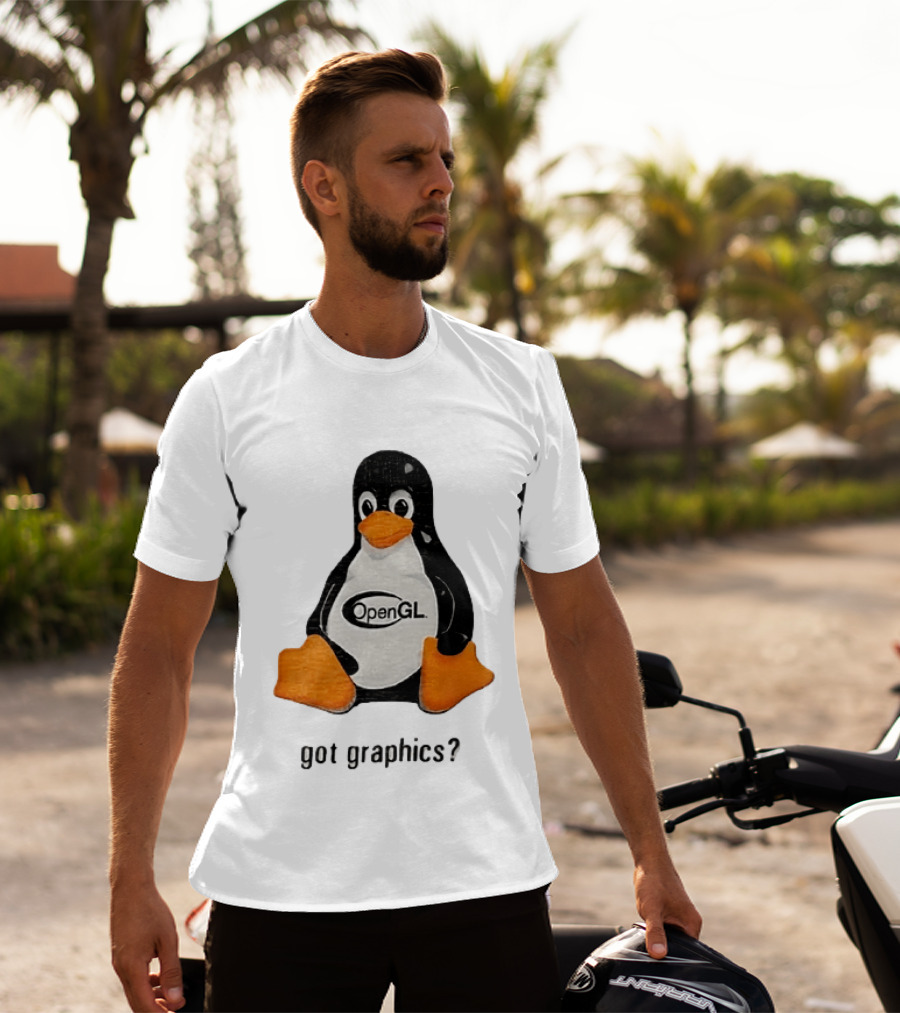 Tux Linux Penguin OpenGL Got Graphics? T-Shirt