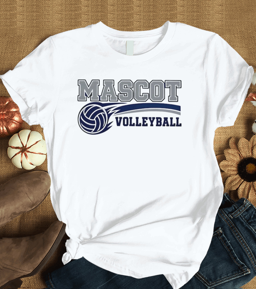 Mascot Volleyball Team Sports T-Shirt