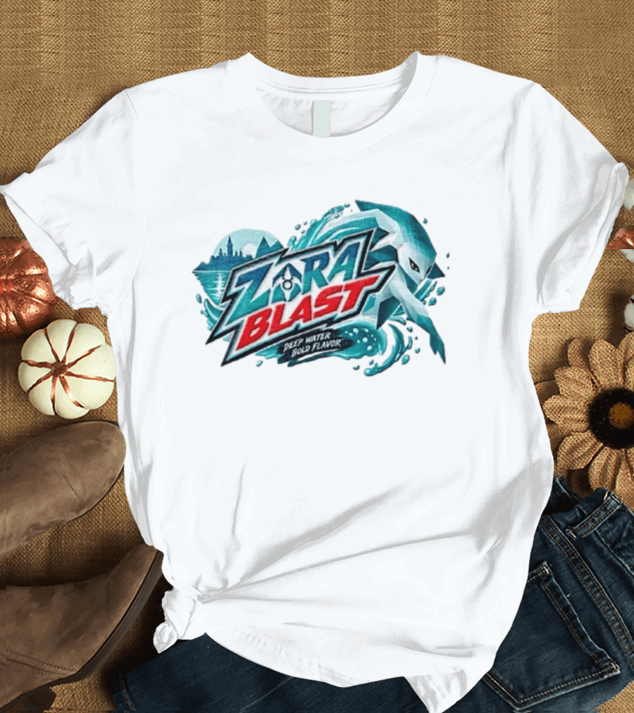 Zora Link The Legend Of Zelda Zora Blast Deep Water Flavor T-Shirt