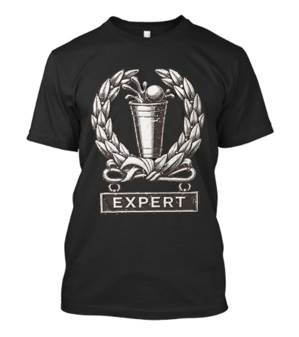 Beer Pong Expert Laurel Wreath Trophy Winner Cup Competition T-Shirt