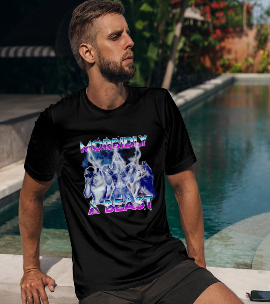 Morbidly A Beast Werewolf Aesthetic Electric Wolves T-Shirt