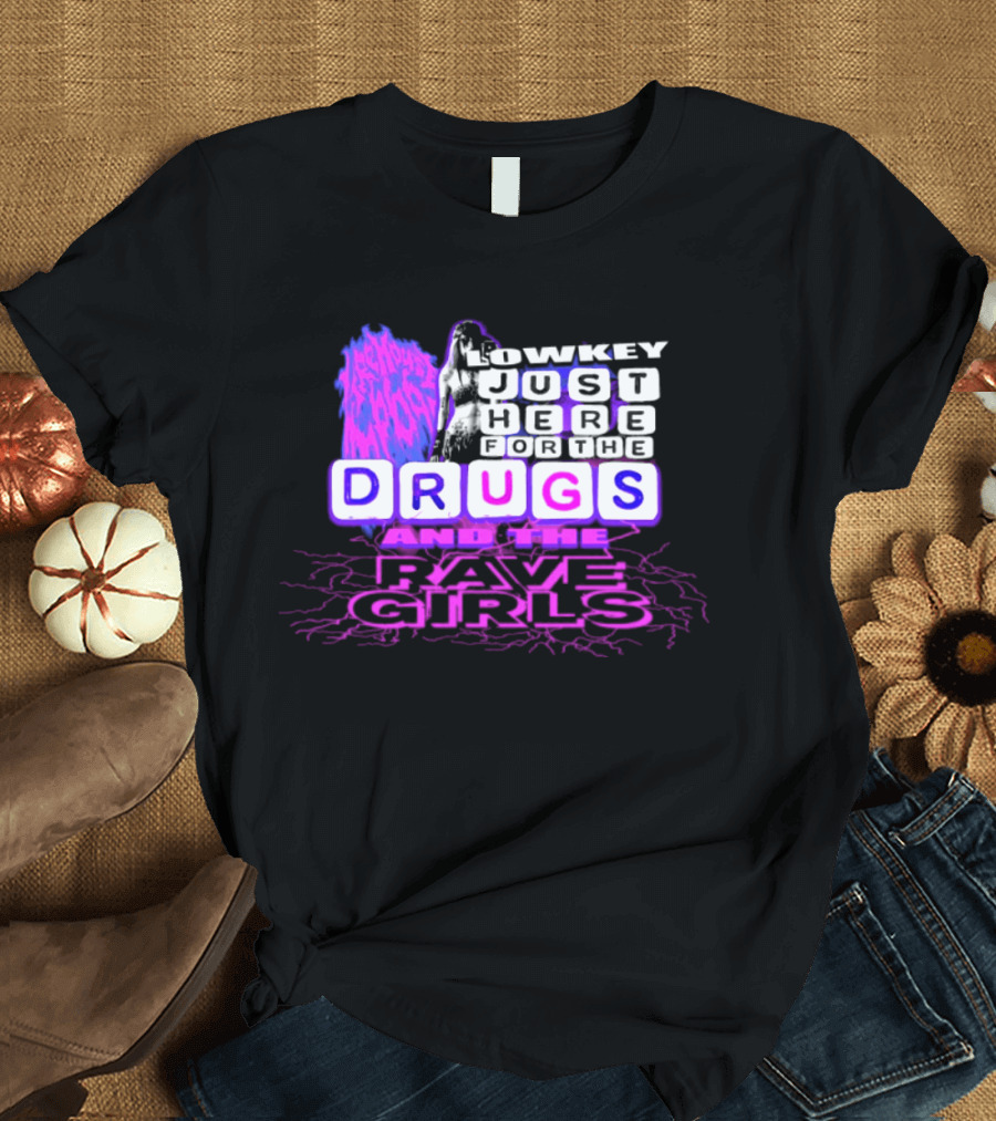 Lowkey Firehouse 666 Drugs Anti Life Rave Girls T-Shirt