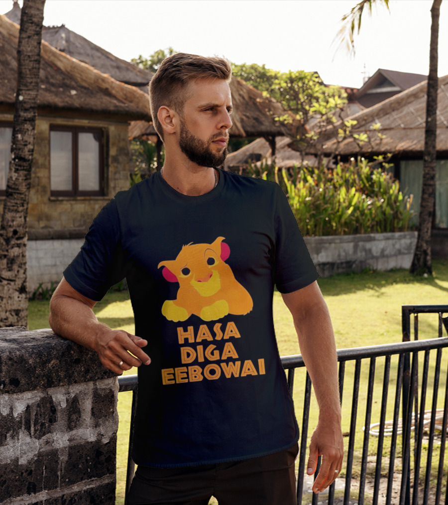 Simba Hasa Diga Eebowai Lion King Book Of Mormon T-Shirt