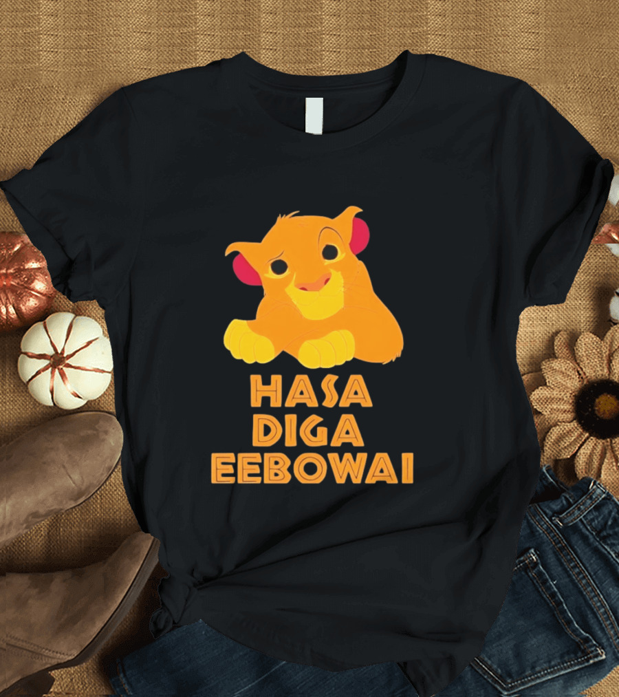 Simba Hasa Diga Eebowai Lion King Book Of Mormon T-Shirt