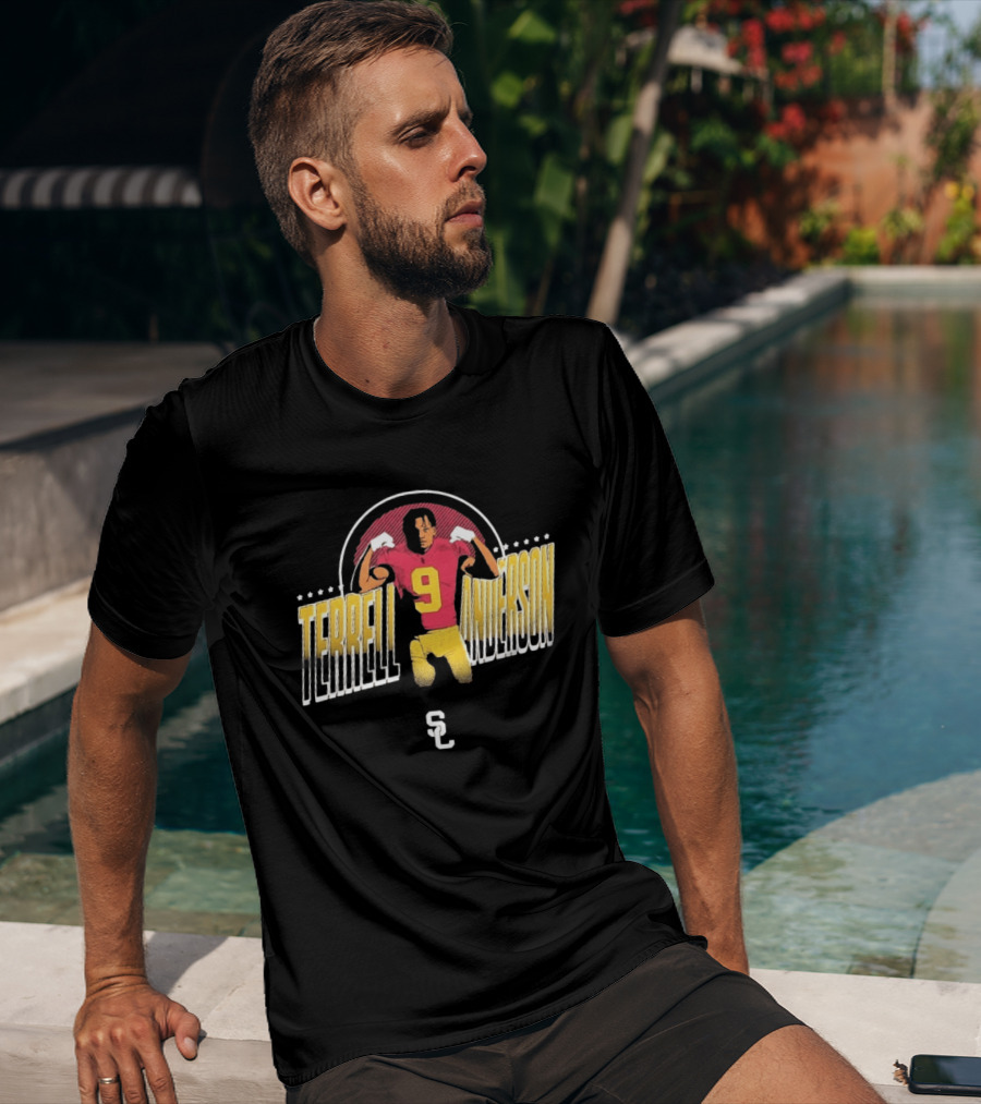 Terrell Anderson USC Trojans Football Number 9 SC T-Shirt