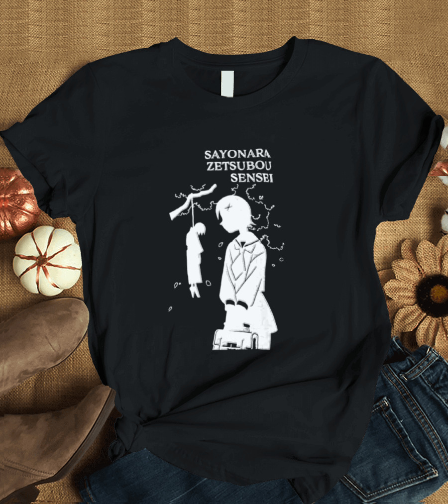 Sayonara Zetsubou Sensei Kafuka Fuura Nozomu Itoshiki T-Shirt