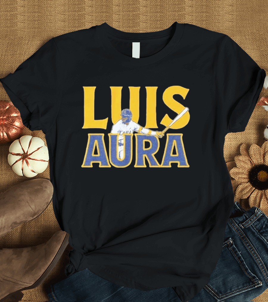 Luis Aura Luis Lara Milwaukee Brewers Player Sporting Bat T-Shirt