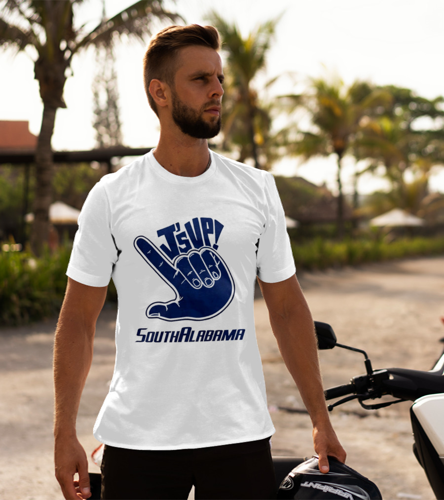J's Up South Alabama Jaguars Hand Sign Fan Gear T-Shirt