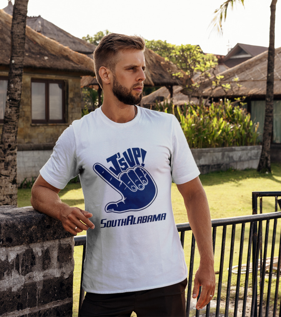 J's Up South Alabama Jaguars Hand Sign Fan Gear T-Shirt