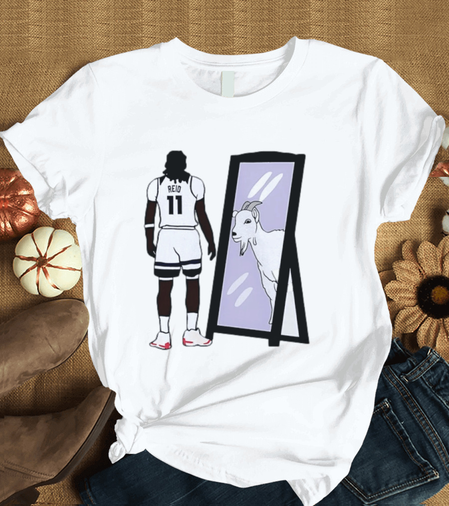 Naz Reid 11 Minnesota Timberwolves Looking Into Mirror Goat T-Shirt