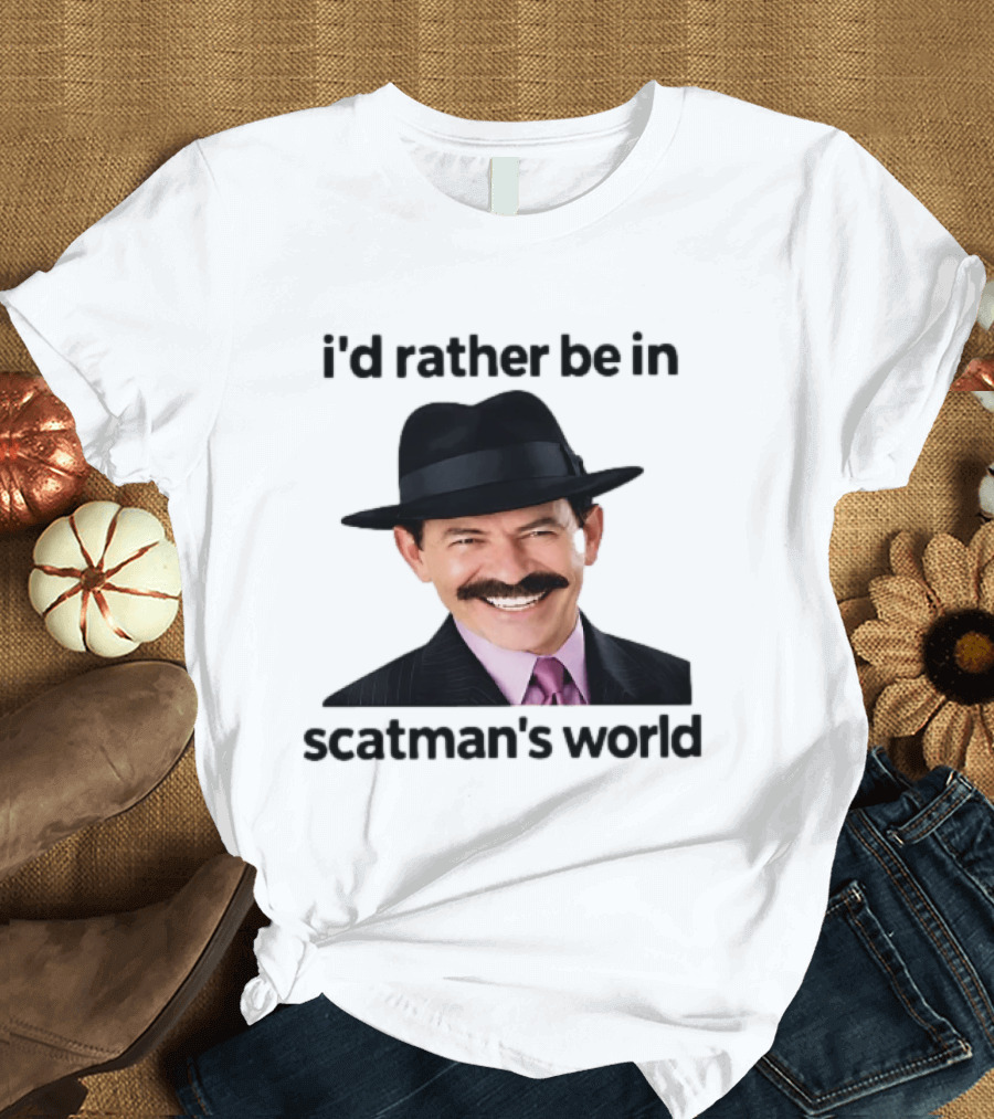 I'd Rather Be In Scatman's World Scatman John T-Shirt