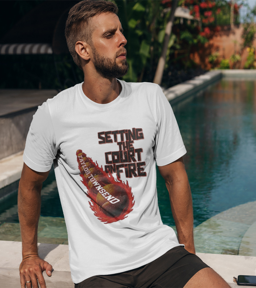 Taylor Townsend Setting The Court On Fire Tennis Flameball T-Shirt
