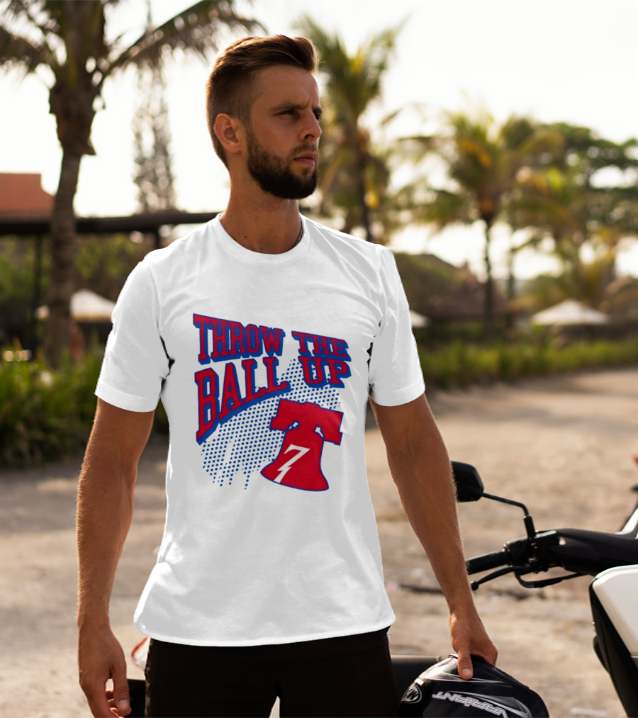NBA Philadelphia 76ers Throw The Ball Up Liberty Bell T-Shirt
