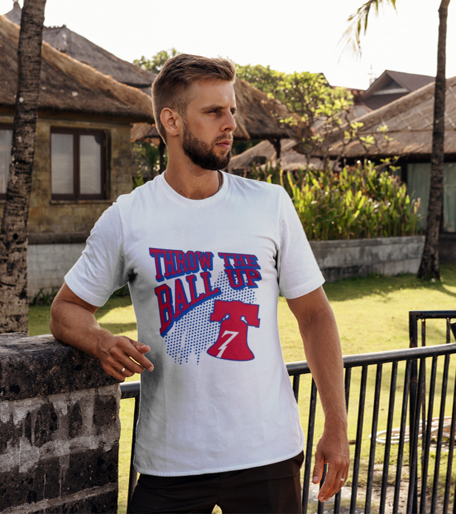 NBA Philadelphia 76ers Throw The Ball Up Liberty Bell T-Shirt