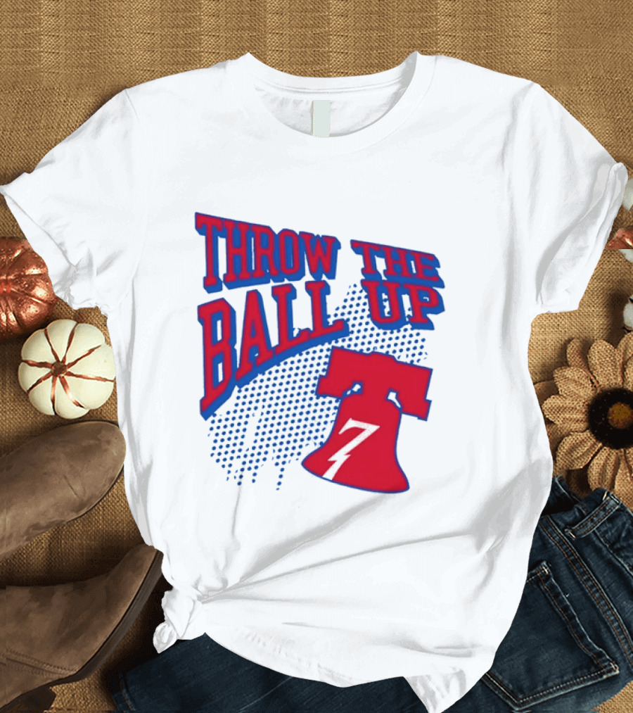 NBA Philadelphia 76ers Throw The Ball Up Liberty Bell T-Shirt